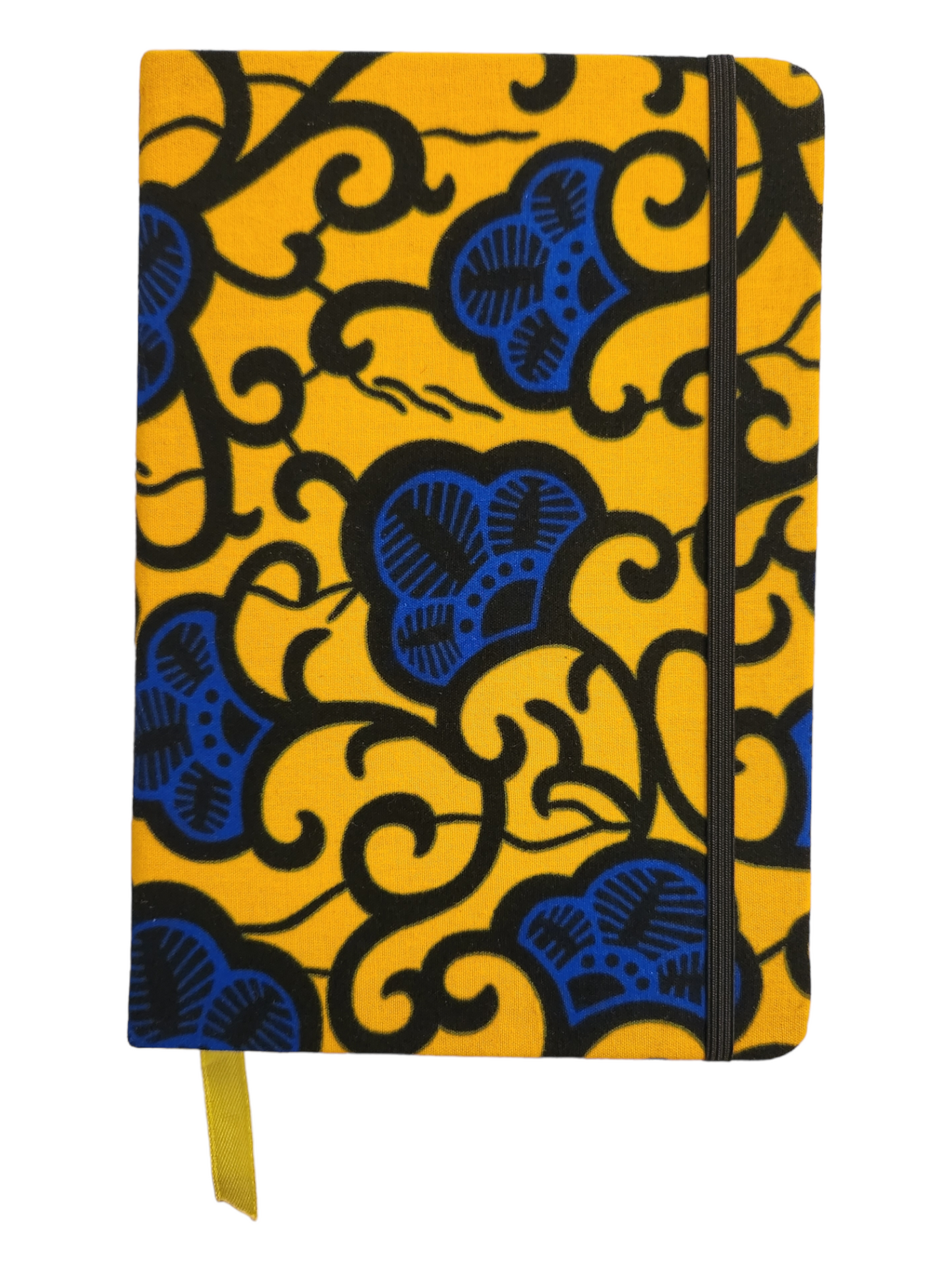 Yellow with Blue Flowers - Journal
