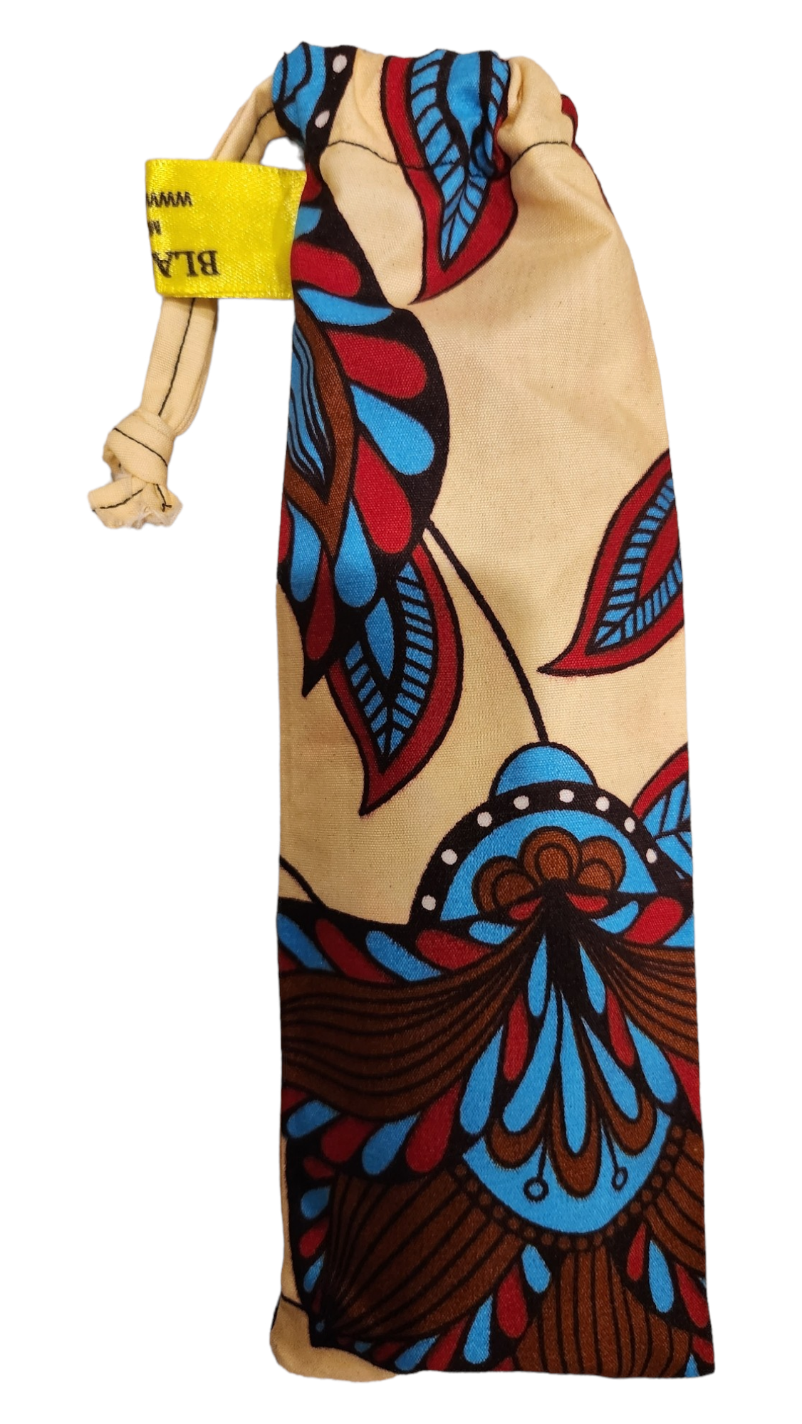 Red & Blue Flowers - Fan