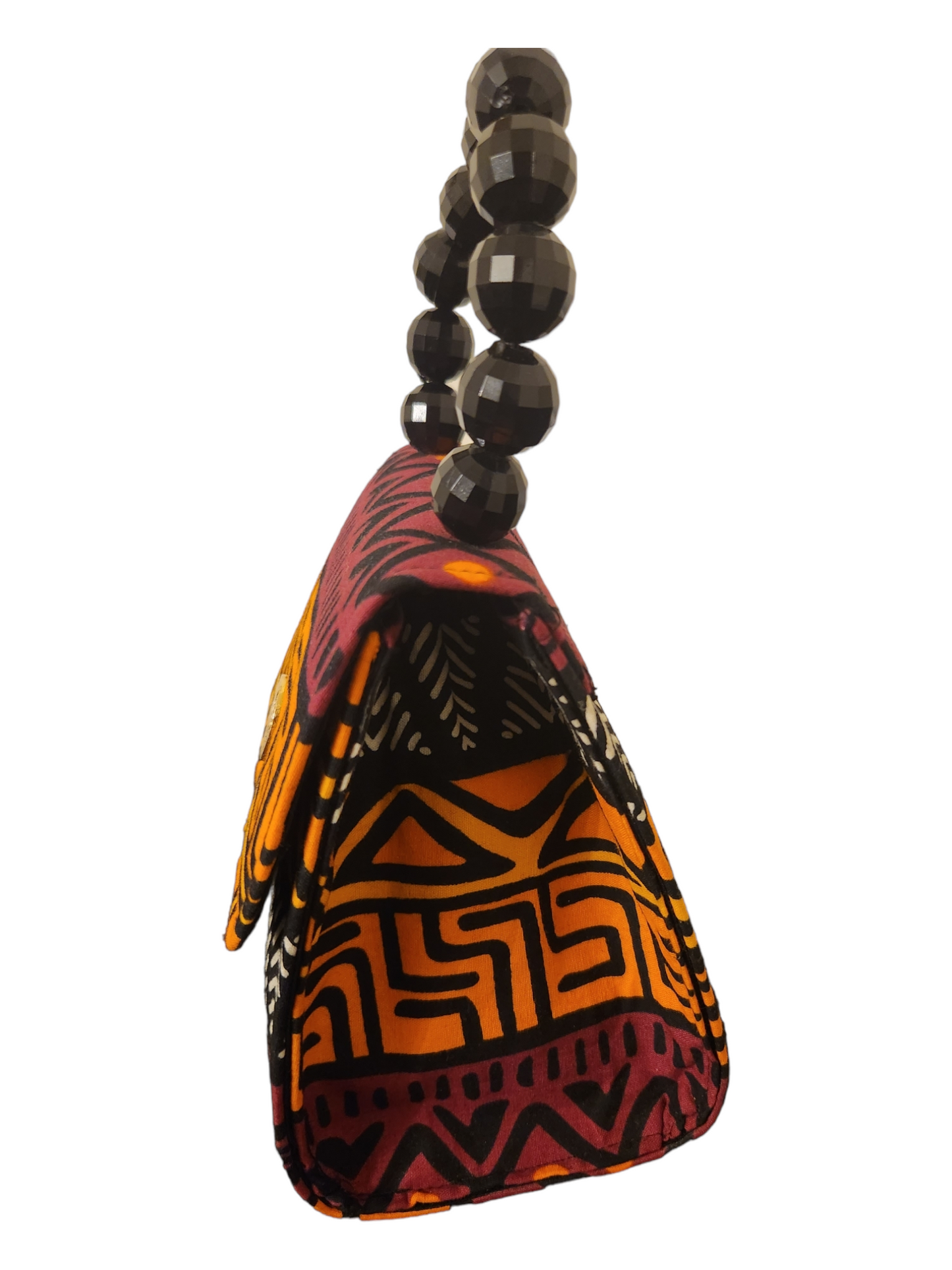 Burgundy & Orange "Ongelle" Purse