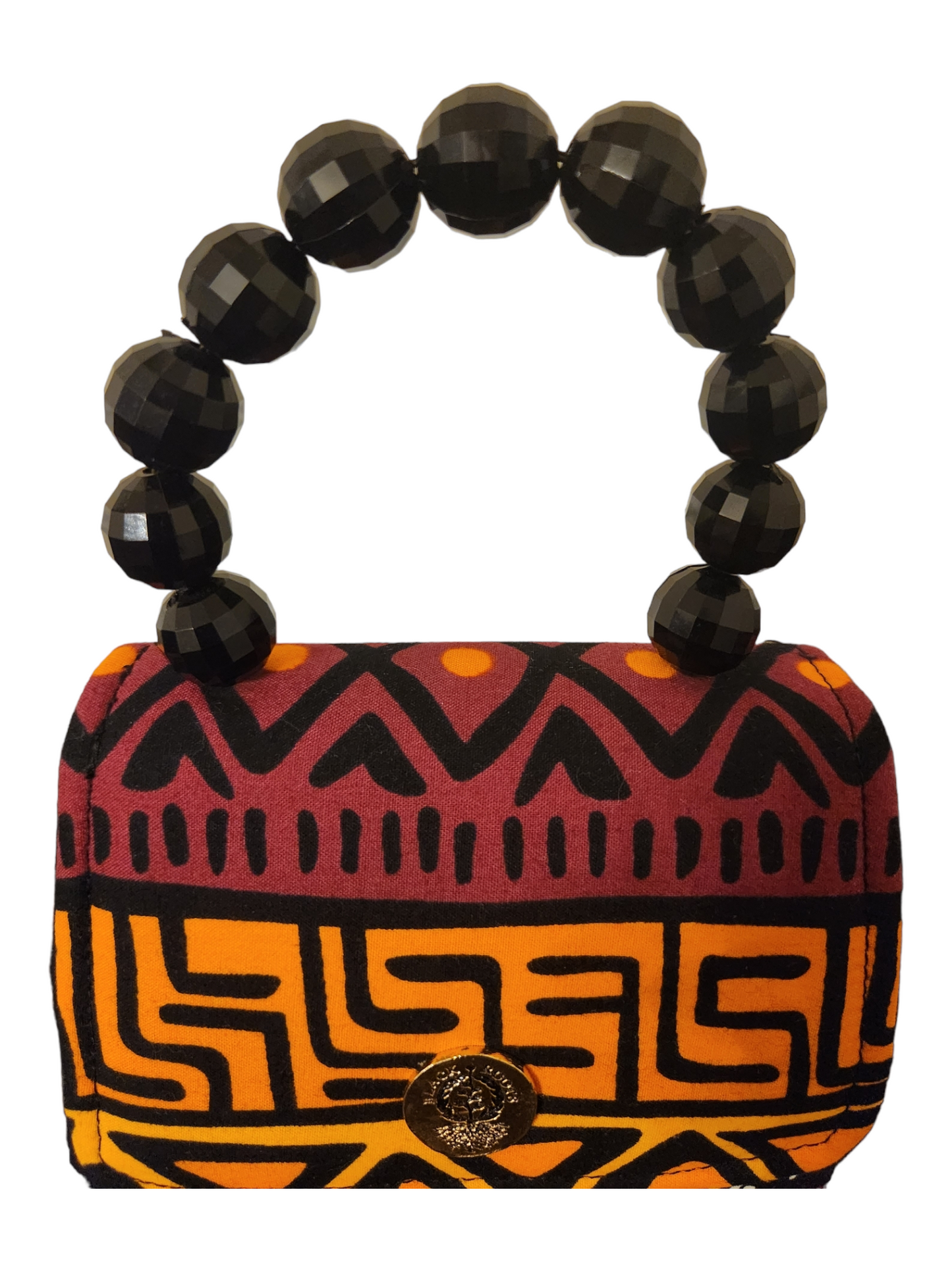 Burgundy & Orange "Ongelle" Purse