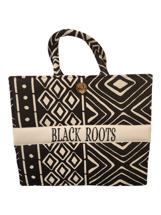 Black & White "Root" Tote (Large)