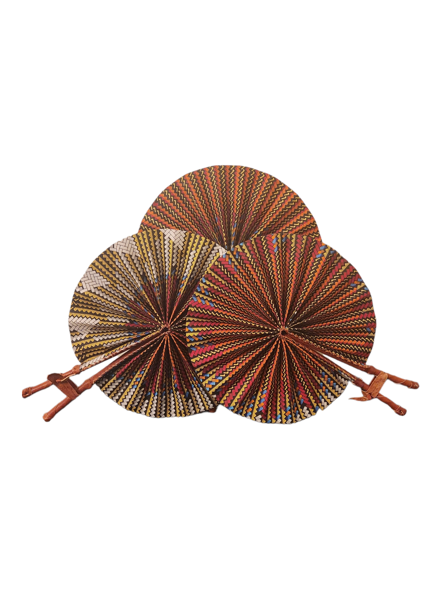 Multicolored Basket Print - Fan