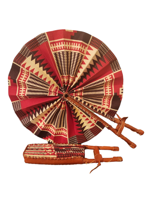 Red/Brown/Beige - Fan