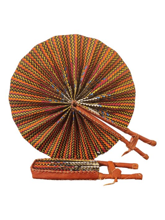Multicolored Basket Print - Fan
