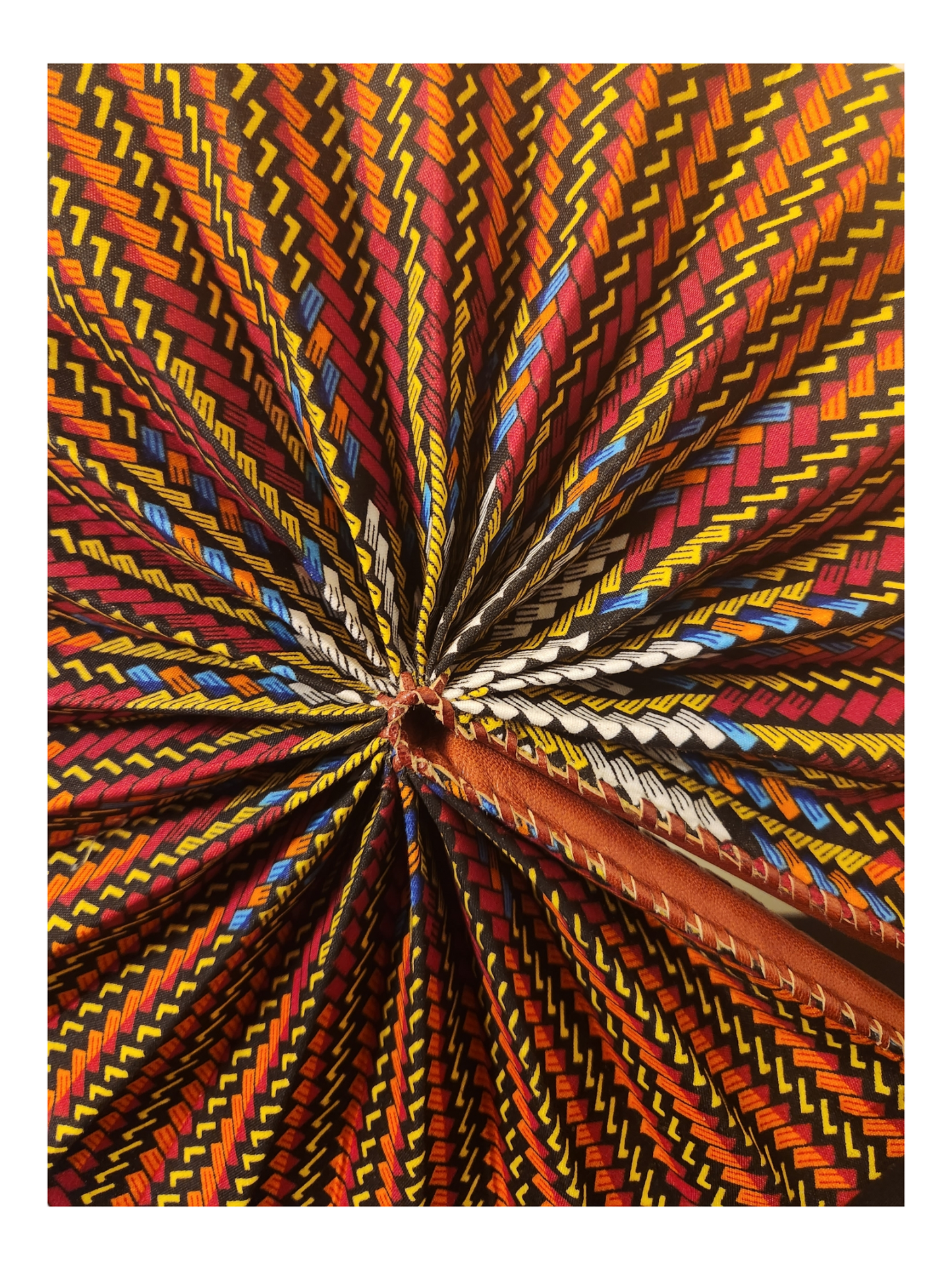 Multicolored Basket Print - Fan