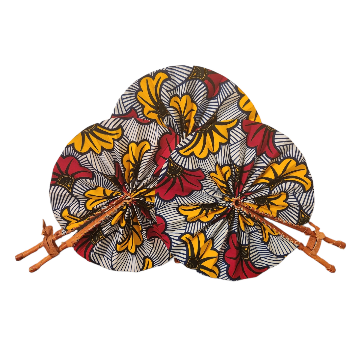 Red & Yellow Flowers - Fan