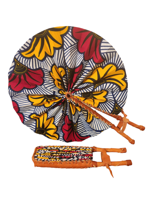 Red & Yellow Flowers - Fan