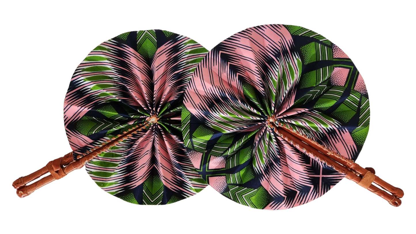 Pink & Green - Fan
