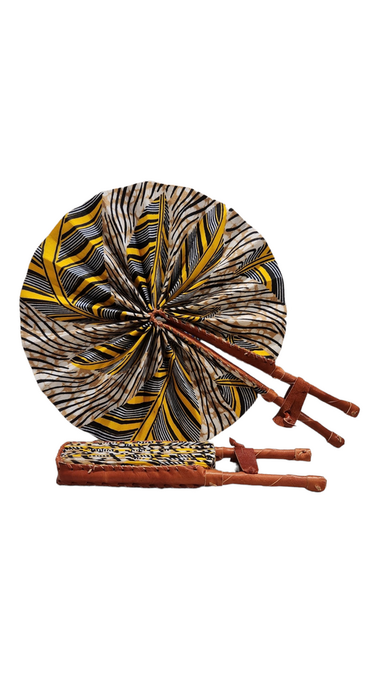 Yellow/Black/Brown/White - Fan